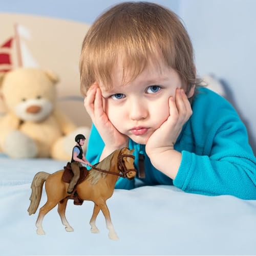 Image of Horse Toy, Small Toy Horse for Kids, Farm Animal Model for Imaginative Play, Durable Plastic Horse Figure, Educational Toy for Children Aged 3 and Up