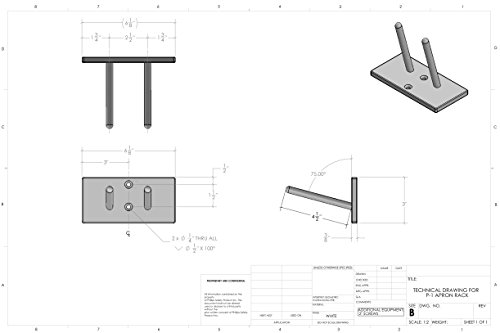 Image of Wall Mounted Lead Apron Rack - Two Pegs