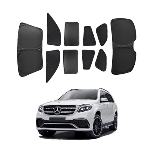 Compatible for メルセデスベンツ GLS 初代(2015年-2019年)X166 サンシェード 車 遮光シェード プライバシー保護 車窓日よけ 車中泊グッズ 断熱 仮眠 盗難防止 四季兼用 Compatible for メルセデスベンツ GL