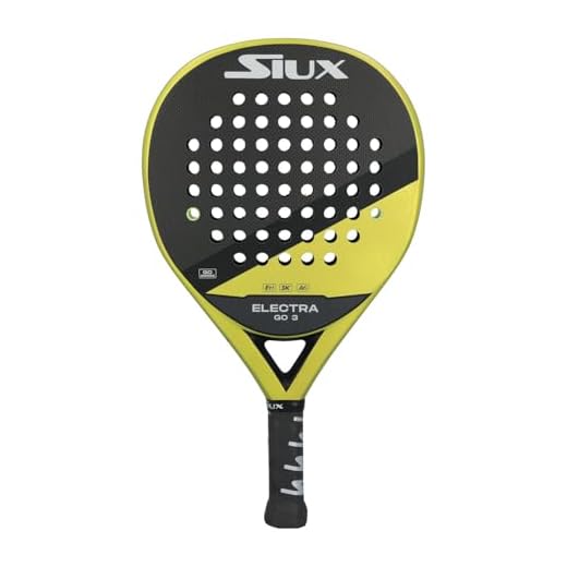 Siux - Pala de Pádel Electra Go 3 Nivel intermedio Forma híbrida - Control y Potencia
