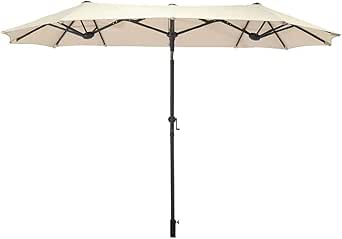 Parasol Semi-circulaire 270 Cm Spetebo - Avec Manivelle, 5 Baleines, Toile Déperlante - Pour Balcon, Terrasse Murale