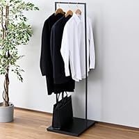 Amazon｜山善(YAMAZEN) ハンガーラック シングル 棚付き ディスプレイ