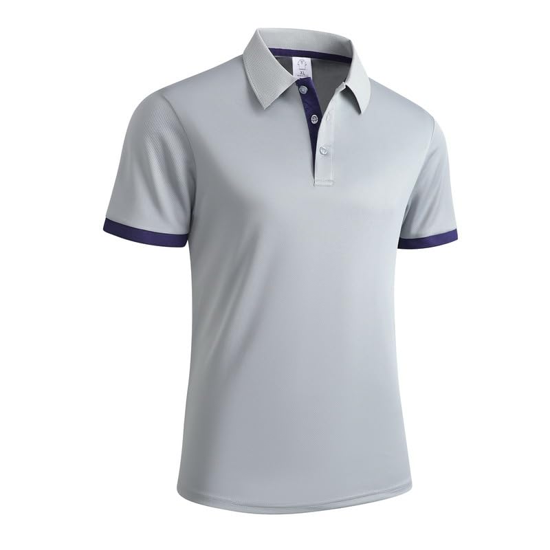 Polo de manga corta para hombre, ajuste seco, absorbe la humedad, camisa de golf, entrenamiento, verano, casual