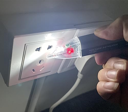 non-contact voltage tester toolsled flashlightbuzzer alarmac voltage detector pentest range 60v - 1000v for livenull wire judgment