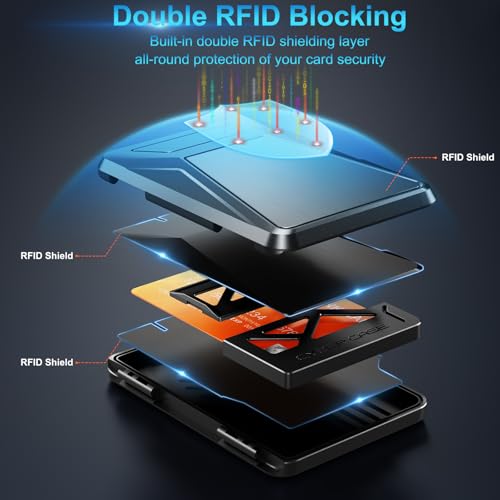 Magnetic Wallet with RFID Blocking - for MagSafe Phone Wallet for Mens Women, Heavy Duty | Scratch-Resistant | Hold 7 Cards, Stronger Magnetic Card Holder for iPhone 16/15/14/13/12 Black4