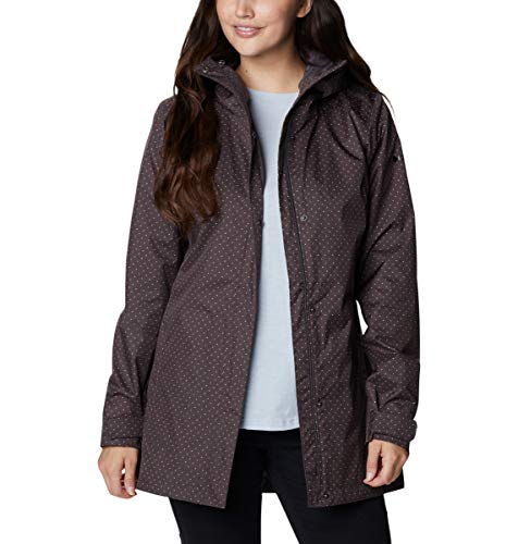 Columbia Women's Splash A Little Ii Jacket, Waterproof & Breathable, Timber Spacey Dots Print, Small #TOP21