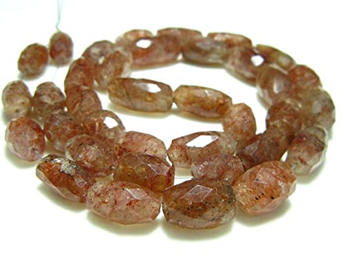 Quartz fraise perles de qualité supérieure LKBEADS en nuggets ovales facettés de 10mm