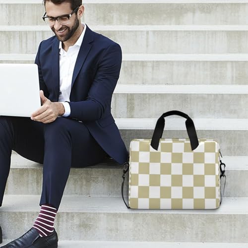 Maletín portátil para laptop 15.6" amarillo y blanco miniatura 2