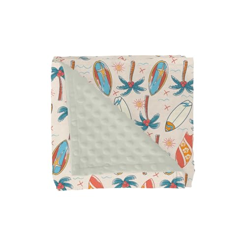Retro Boho Surfing Baby Blankets for Girl Boy...