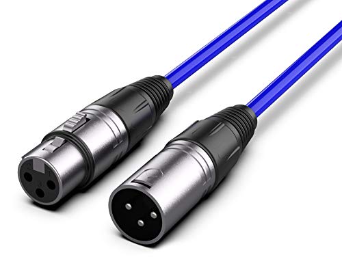 Audibax Silver Cable XLR Macho - XLR Hembra 10 Metros Azul