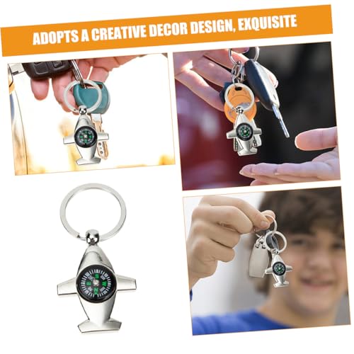 Set 4 brújulas llavero para supervivencia al aire libre miniatura 3