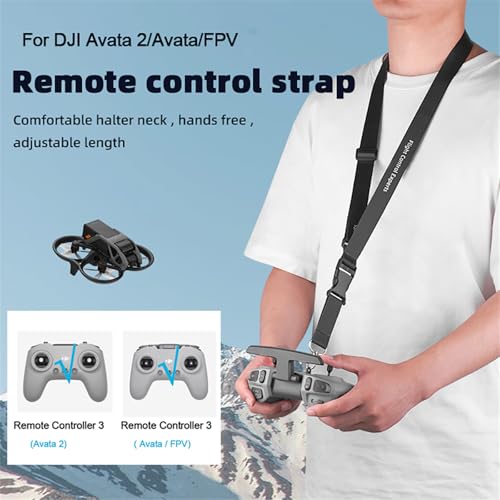 Image of Adjustable Nylon Lanyard For DJI Avata 2 /Avata /FPV Remote Controller 3 /2 Phantom 3 4 / Radio RC Transmitter Neck Strap, Camera /School ID /Home Key /Handheld Game Conso Anti-drop Belt Sling