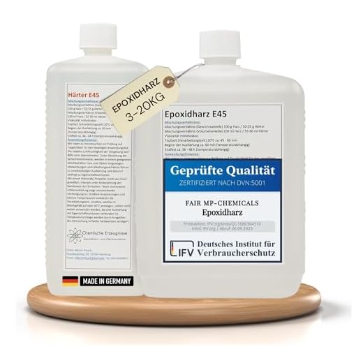 3,0 Kg GFK Epoxidharz Epoxydharz Epoxi Laminierharz Terra - Harz Top-Qualität 2K EP Holz Glasklar Gießharz Epoxy für GFK Tisch Boden Terra Aquarium Formenbau UV Stabilisiert