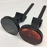 AXA Fahrrad Reflektoren Set Frontstrahler-Rückstrahler mit Universal-Befestigung