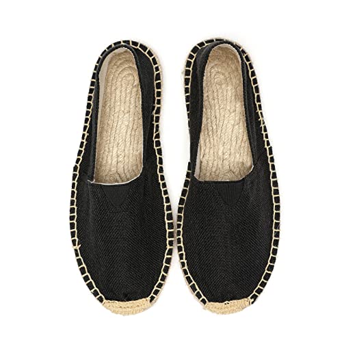 Image of Mintzice Men's Solid Comfortable Slip on Canvas Espadrilles Flat