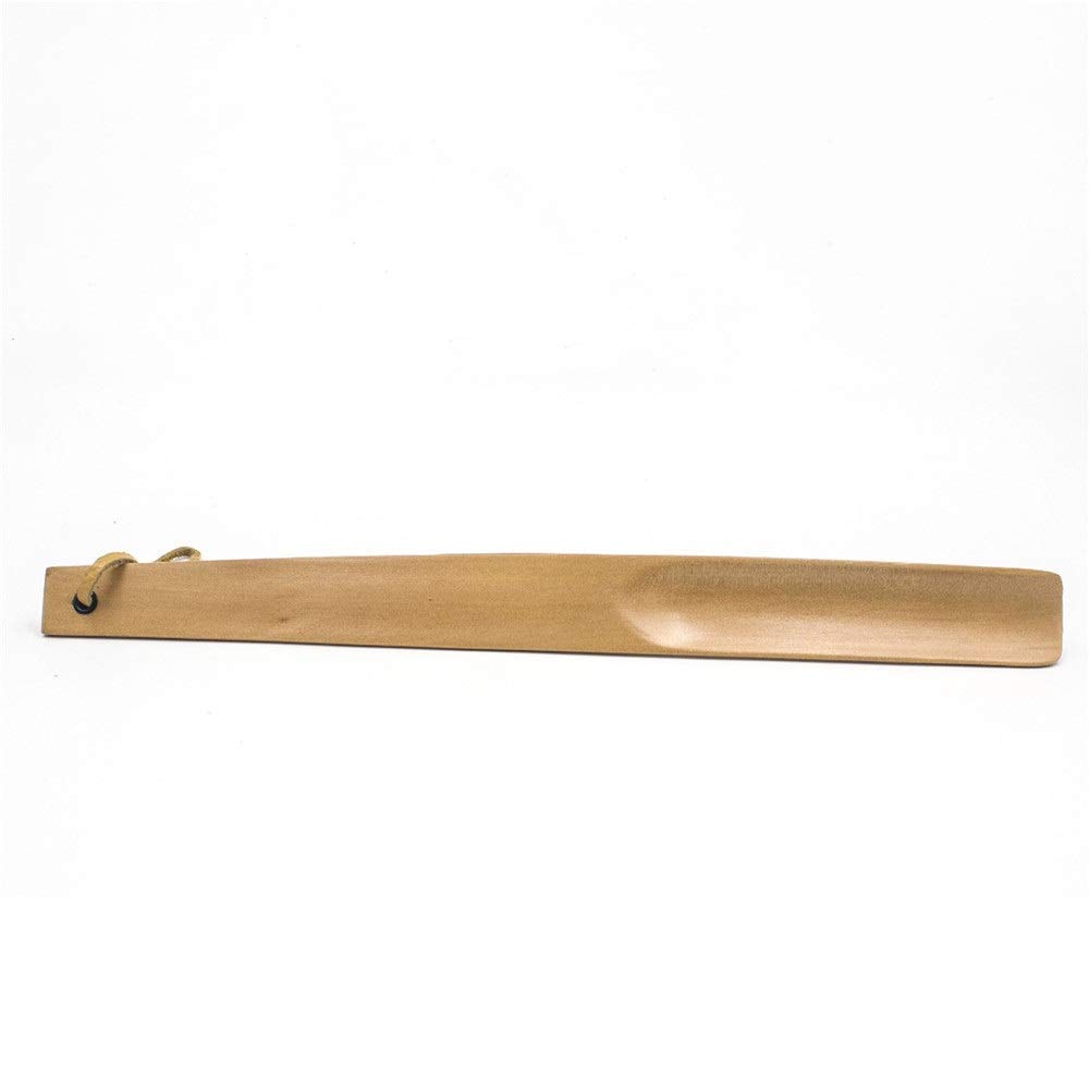 Akcesoria do obuwia odpowiednie dla mężczyzn i kobiet, długie drewniane buty, przenośne i łatwe do noszenia, buty do zdejmowania (38 cm) Przenośny łyżka do butów (kolor: wielokolorowy, rozmiar: 38 c