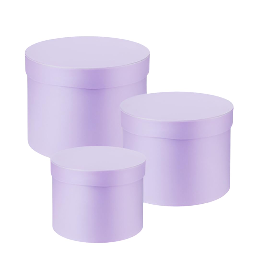 Oasis Paper Gift Box Empty, Decorative, Reusable, Multipurpose Birthday, Anniversary, Wedding, Return Gifts Hamper Packaging (Set of 3) Round Macaroon Lilac (B0D31NT3TX) Amazon Price History, Amazon Price Tracker