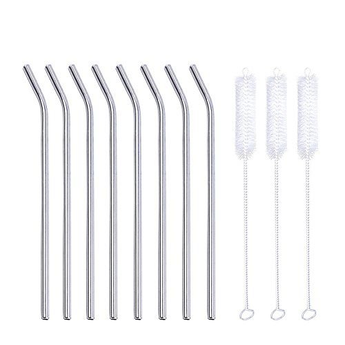 Opiniones y reviews de Popotes de Acero Inoxidable Walmart los 5 más buscados. 43 Haofy 11 Piezas Popotes de Acero Inoxidable, Popotes Reusables, Pajillas para Cafe (8 Piezas Popotes + Cepillos)