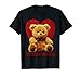 Teddy Bear Ted Cœur Rouge T-Shirt