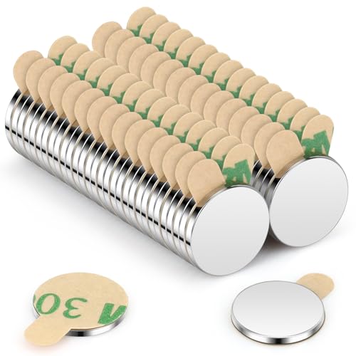 Imanes de neodimio Wukong 10x1mm | Paquete de 60 Mini imanes Extremadamente Fuertes, imanes Redondos pequeños para Tablero magnético, Tablero magnético, Nevera, Manualidades, Oficina, Cocina