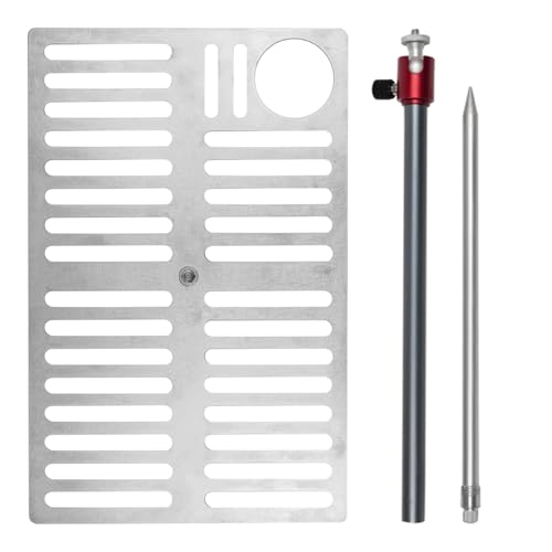 TREKREVIVE UT202H Mesa Ultraligera de Camping, Titanio, Ajustable Universal, para Mochileros y Camping Individual