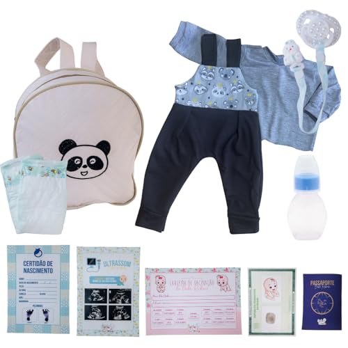 Enxoval Bebê Reborn Acessórios E Bolsa Maternidade