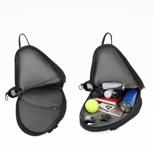 Sac à dos pour raquette de tennis étanche avec sangle de transport rembourrée et motifs imprimés