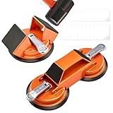 Saker Kit de herramientas y mazo para fijar huecos en el suelo, 10 almohadillas y guantes lavables, herramienta de ventosa para piso, herramientas de piso laminado para laminado liso (2 tipos de