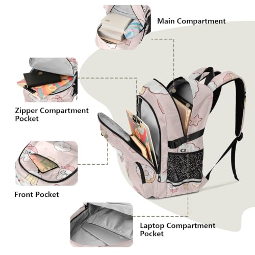 Mochilas grandes para hombres de 7-18 años con compartimento acolchado para laptop 5
