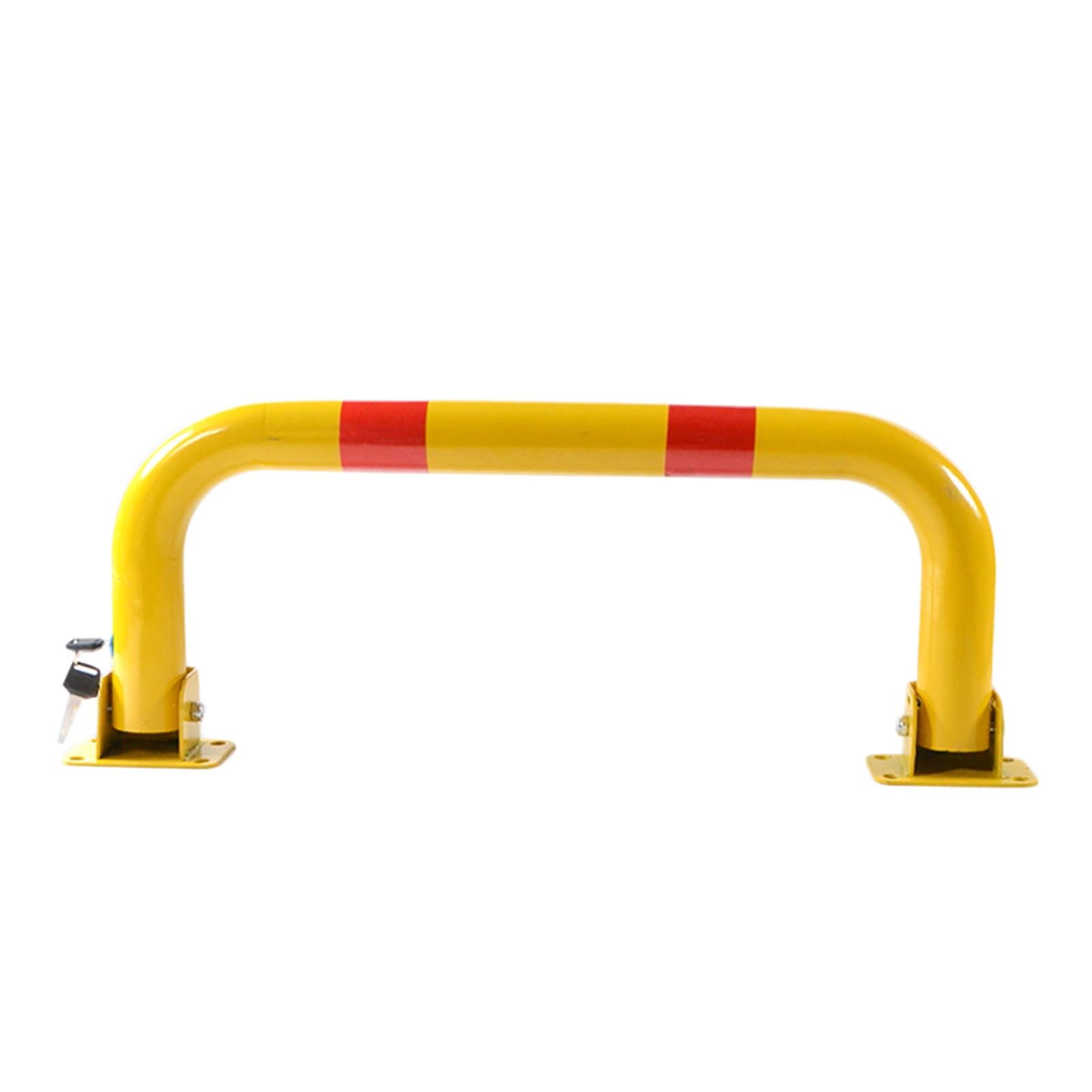DUANHOZ Parking Guardrails,U-Shaped Parking Lock & Reflective Barrier - Anti-Collision Folding Blocker for Schools, Garages, Subways | 800x300mm Parking Space Protector