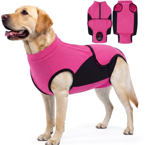 Image of IDOMIK Dog Surgery Recovery Suit for Spay Neuter, E-Collar Cone Alternative | Easy to Wear, Breathable & Protective, Adjustable Dog Onesie for Small Medium Large Dogs, Anti Licking Abdominal Wounds