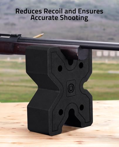 CVLIFE X-Block Shooting Rest for Rifles Gun Block Portable Recoil Reduction Bench Rest Lightweight Shooting Block Small Size - Thumbnail 6