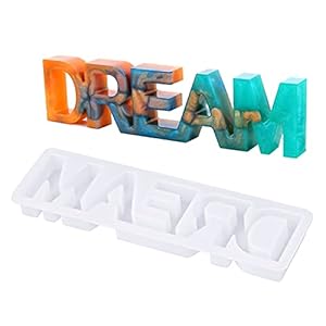 Mikihat Époxy Résine Moules Moules en Silicone, Moules en Silicone pour Dream en Résine Époxy, DIY Effacer Silicone Moules pour Moulage Moules Outils Ensemble