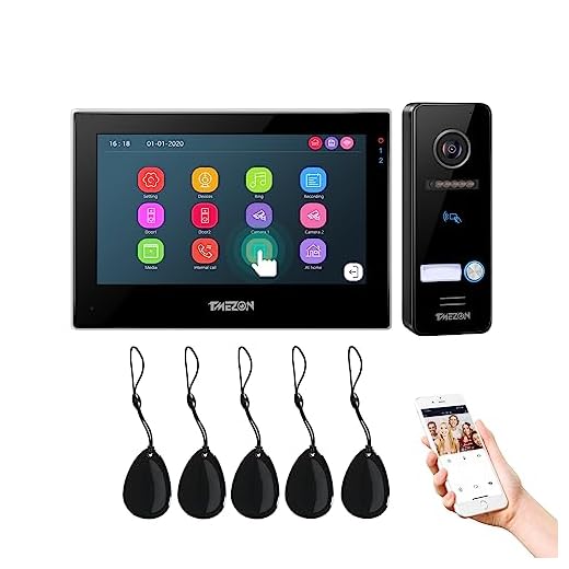 TMEZON 1080P IP wifi 4 fili videocitofono smart
