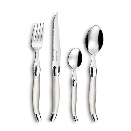 Lou Laguiole Tradition - Ménagère 48 pièces Perle