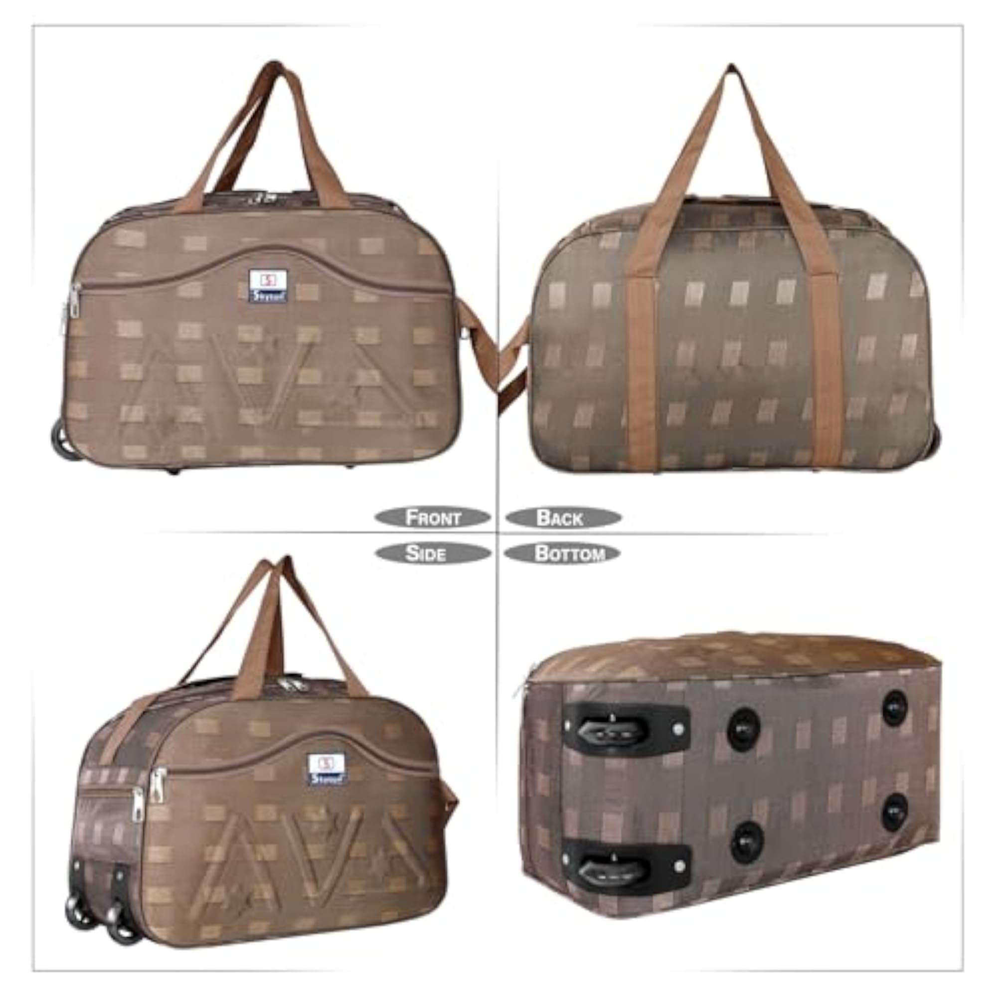 Luggage Travel Duffel Bag with Wheels for Men & Women