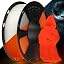 Glow Pla--white to Glow Orange