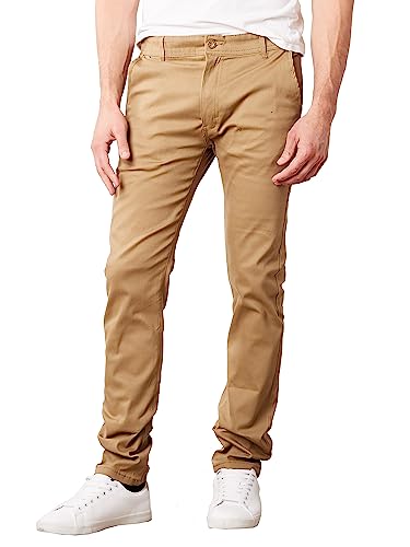Galaxy by Harvic Mens Slim Fit Cotton Stretch Chino Pants