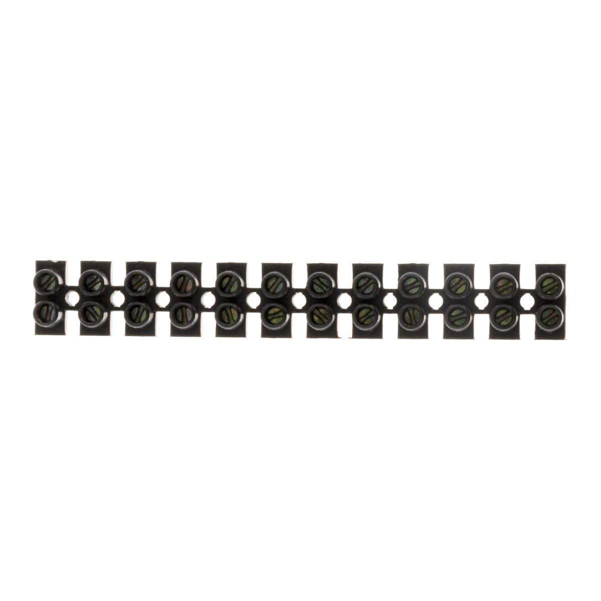 Zenitech - Barras de 12 soportes 6 mm², color negro