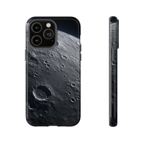 Coque iPhone 14 Pro Max gris lune rigide et brillante pour sublimer votre quotidien
