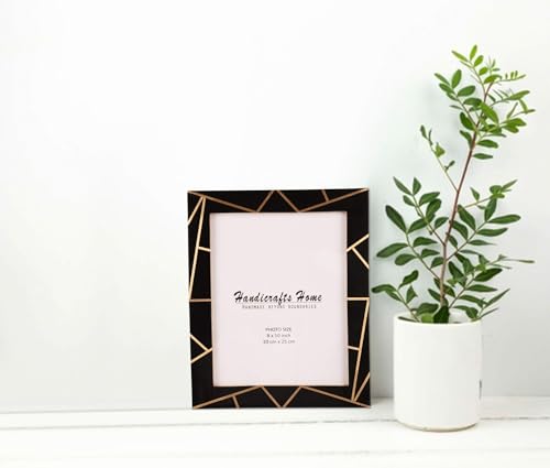 Image of Handicrafts Home 8x10 Picture Frames Pack of 2 - Deco Collection Handcrafted Photo Frames, Perfect for Wall & Tabletop Display, Ideal Home Decor Gift