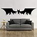 XYVRS Bat City Skyline Bat Justice League Adesivo murale Adesivo da Parete in Vinile, Adesivo da Parete per la casa, Decorazione Camera da Letto per Ragazzo 210x42cm