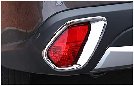 2Pcs ABS Chrome Car Rear Fog Light Lamp Cover Trim Decorate Cover for Mitsubishi Outlander 2016 2017 2018 2019 2020 2021