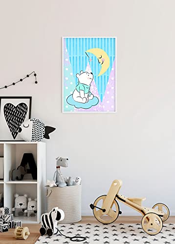 Póster de Winnie Pooh Moon para decorar el cuarto de un bebé 6