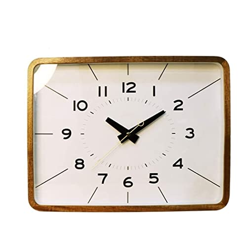 Horloge murale carrée moderne à quartz silencieuse de 30,5 cm pour salon
