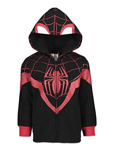 Marvel Spider-Verse Big Kids' Boy or Girl Miles Morales Black 10-12