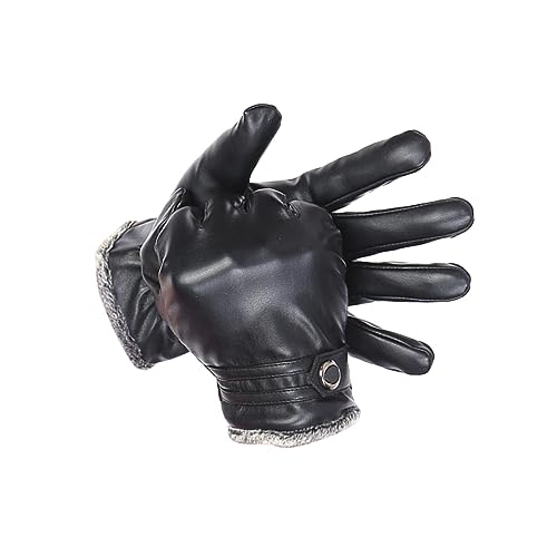 COSMEVIVI 1 Pair Leather Warm Gloves Touch Screen Winter Gloves for Women Men Touchscreen Cold Protection for Outdoor