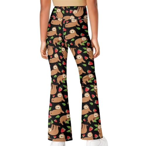 Girls Bell Bottoms High Waisted Soft Flare Leggings Kids Stretchy Yoga Pants Comfortable Activewear Bootcut Leggings2