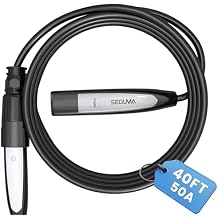 EV Charger Extension Cable for Tesla, 50Amp 40ft Up to 240V 12kW, NACS Plug EV Extension Cord for Tesla Wall Connector/Destination Charger, Compatible with Model Y/X/3/S Not Fit Tesla Mobile Charger