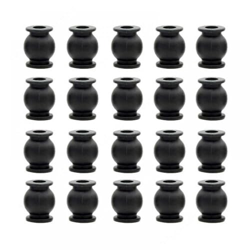 20PCS ANTI VIBRATION ANTI DRONEフライトコントローラー用ラバーダンパーボールCC3D APMブラシレスショック吸収コラムと互換性(LARGE TYPE BLACK)